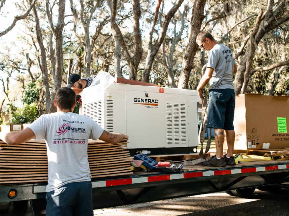 Whole home standby generator protecting a Clearwater, Florida home